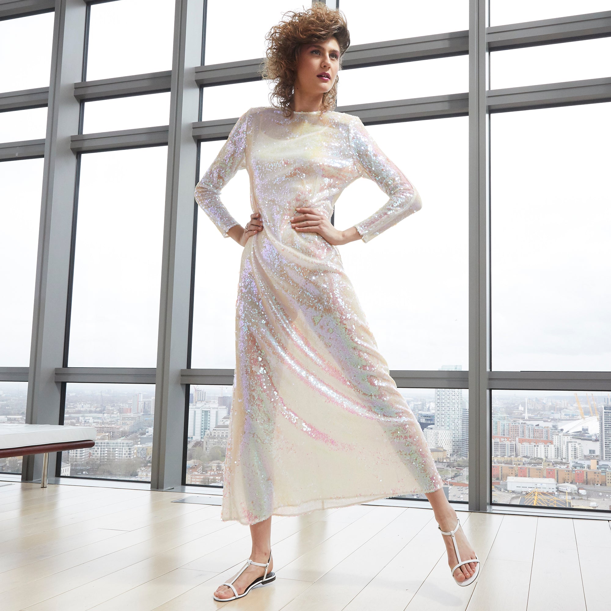 Prismatic Shift Dress